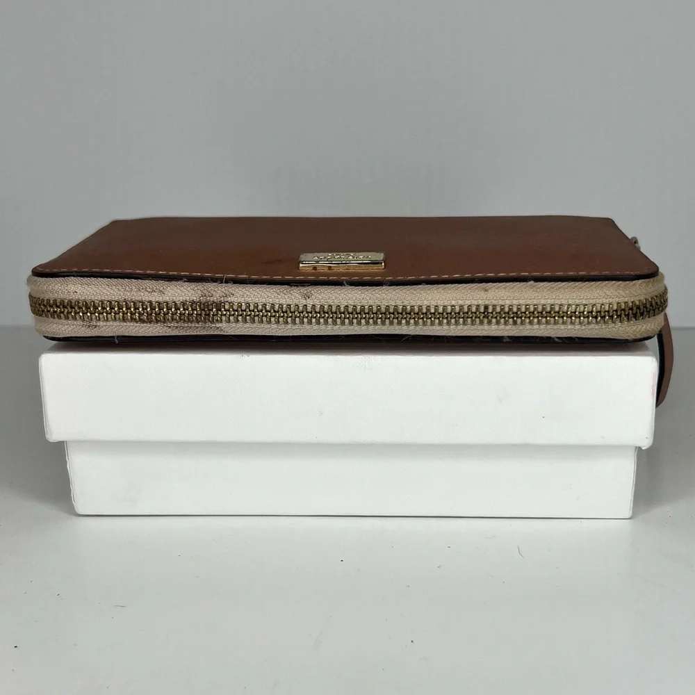 🩷Kate Spade Rose Gold Zip‎ Around Long Wallet🩷